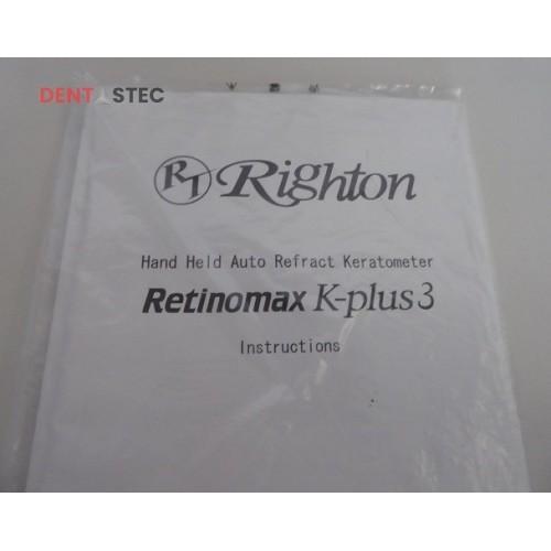 Used Righton Retinomax K-Plus 3 AutoRefractor Keratometer